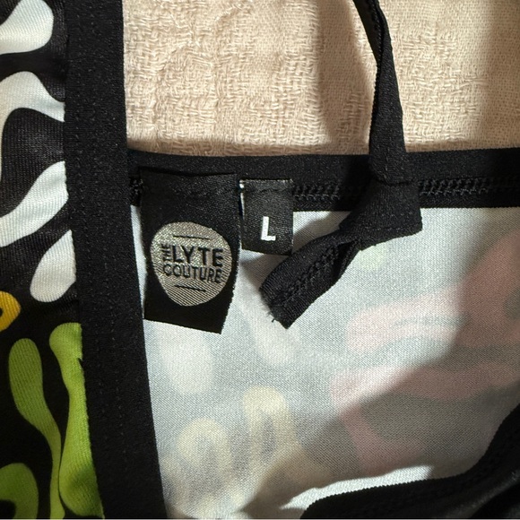 Lyte Couture Dolls Kill Lila Acid Wrap Top Psychedelic Trippy Rave Festival EDC - Picture 4 of 5